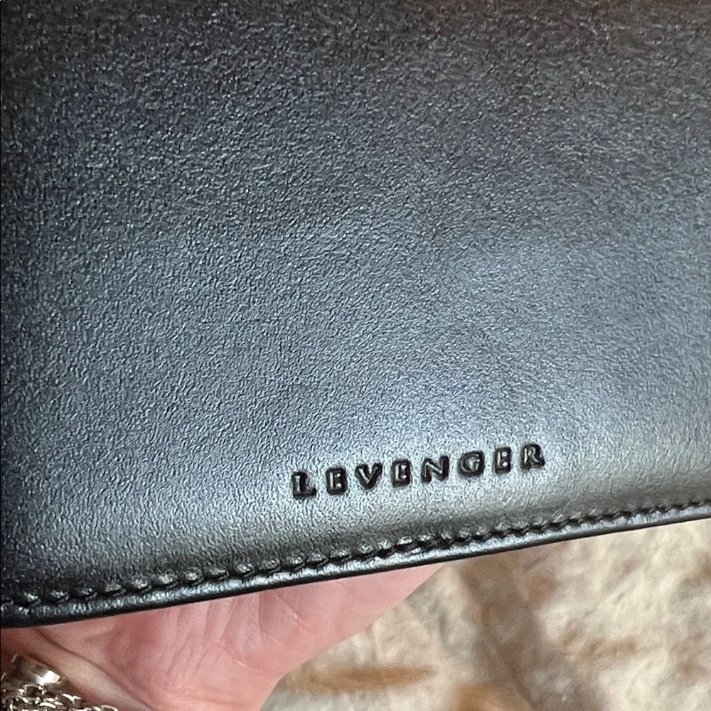 Levenger Classic Black Leather Briefcase